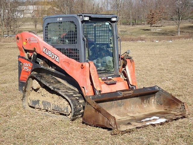 2015 KUBOTA Model SVL75-2 Crawler Skid Steer Loader, s/n 25024, powered by Kubota diesel engine and