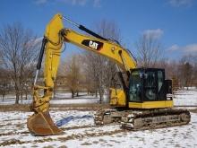 2018 CATERPILLAR Model 325F LCR Hydraulic Excavator, s/n NDJ20246, powered by Cat C4.4 diesel engine