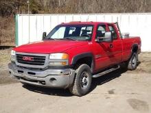 2006 GMC Model 3500, 4x4 Extended Cab Pickup Truck, VIN# 1GTHK39D06E175462, powered by Duramax