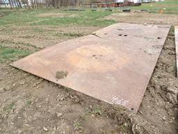 (1) 7'2" x 20', (1) 8'1" x 20' Road Plate (1 Bent; 1 Broken) (Derry Lane - Blairsville)