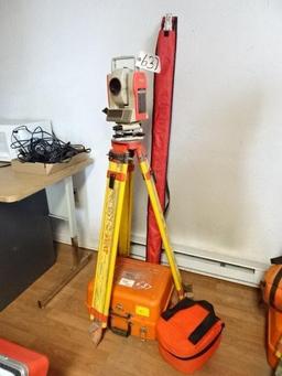 PENTAX PTS-V5 Total Station, with tripod and grade pole (North Spring Street - Blairsville)