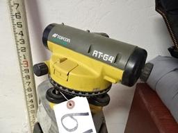 TOPCON AT-G4 Auto Level, with tripod and grade pole (North Spring Street - Blairsville)