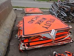 (2 Pallets) Soft and Wood Road Signs (North Spring Street - Blairsville)