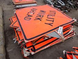 (2 Pallets) Soft and Wood Road Signs (North Spring Street - Blairsville)