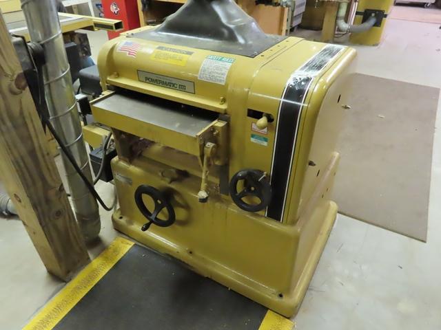 POWERMATIC 180 Planer, s/n 9880130, single phase electric, 18" table and 6" max depth (Clearfield)