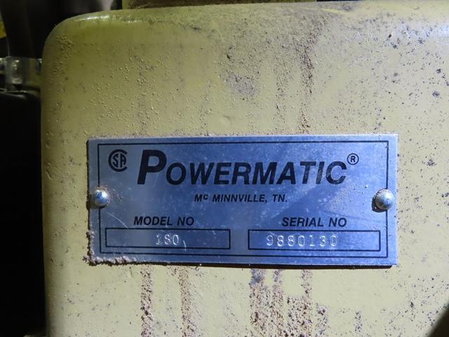 POWERMATIC 180 Planer, s/n 9880130, single phase electric, 18" table and 6" max depth (Clearfield)