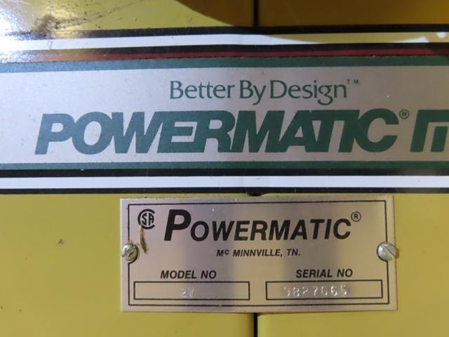 POWERMATIC 27 Shaper, s/n 9827665, single phase electric, 39.5" x 16" table with slot and (6) bit