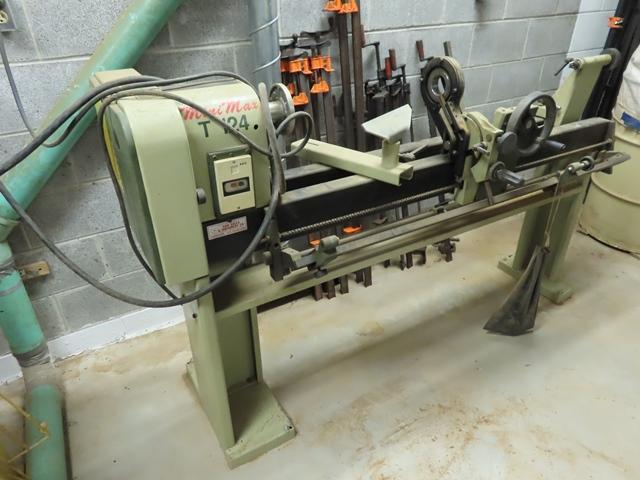 UNUSED MINI MAX T/124 Wood Lathe, s/n KK/038540, single phase electric, 16" max diameter, 4' max