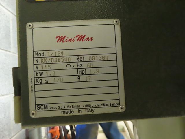 UNUSED MINI MAX T/124 Wood Lathe, s/n KK/038540, single phase electric, 16" max diameter, 4' max