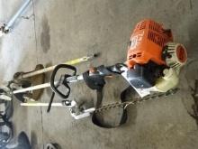 STIHL 4-Mix Power Unit, with string trimmer, hedge trimmer, and edger attachments (North Spring