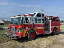 1988 PIERCE Model E4057 Fire Truck, VIN# 1P9CT02D3JA040532, powered by Detroit 6V92TA, 350HP diesel