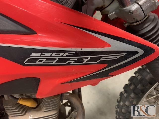 2008 Honda CRF 230F Motorcycle