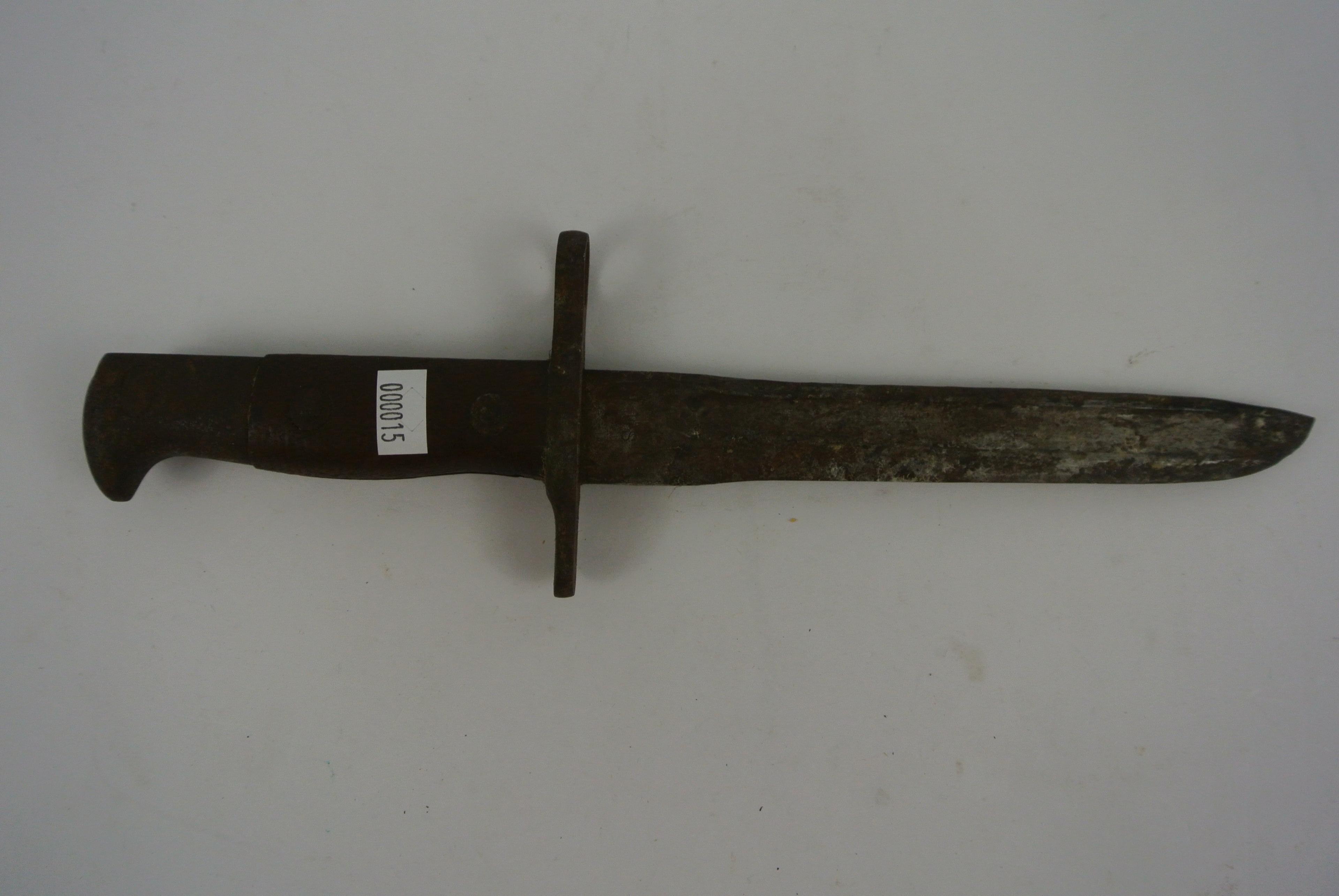 US Bayonet Bayonet Marked US Appears Thru Research To Have Been Shorten, Wooded Handles Poor Conditi