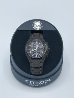 Watch, Citizen Eco-Drive Titanium Sapphire, Black Citizen Men's CA0265-59E Eco-Drive Titanium Watch.