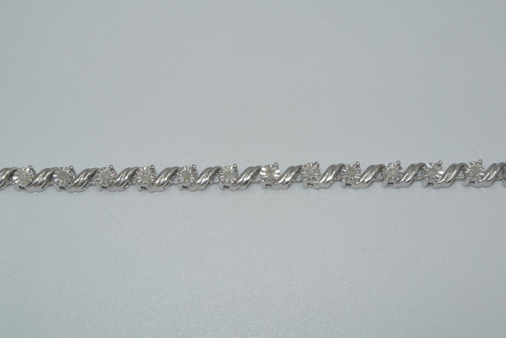 1/2 ctw diamond tennis bracelet 1/2 total carat weight. Diamond Tennis Bracelet. Set in Sterling Sil
