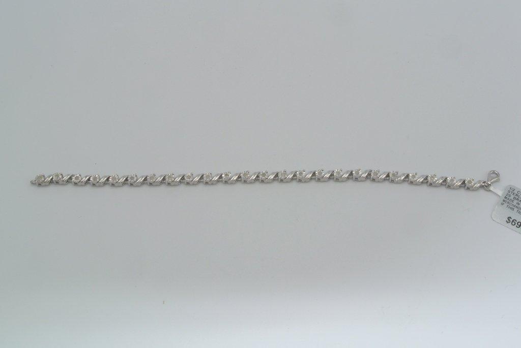 1/2 ctw diamond tennis bracelet 1/2 total carat weight. Diamond Tennis Bracelet. Set in Sterling Sil