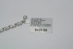 1/2 ctw diamond tennis bracelet 1/2 total carat weight. Diamond Tennis Bracelet. Set in Sterling Sil