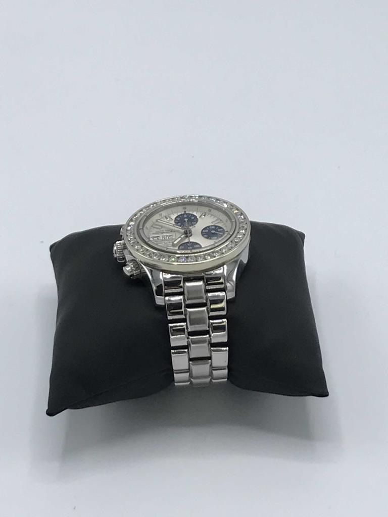 Breitling Superocean Chronograph Watch, Diamond-En Breitling Chrono SuperOcean Automatic Stainless S