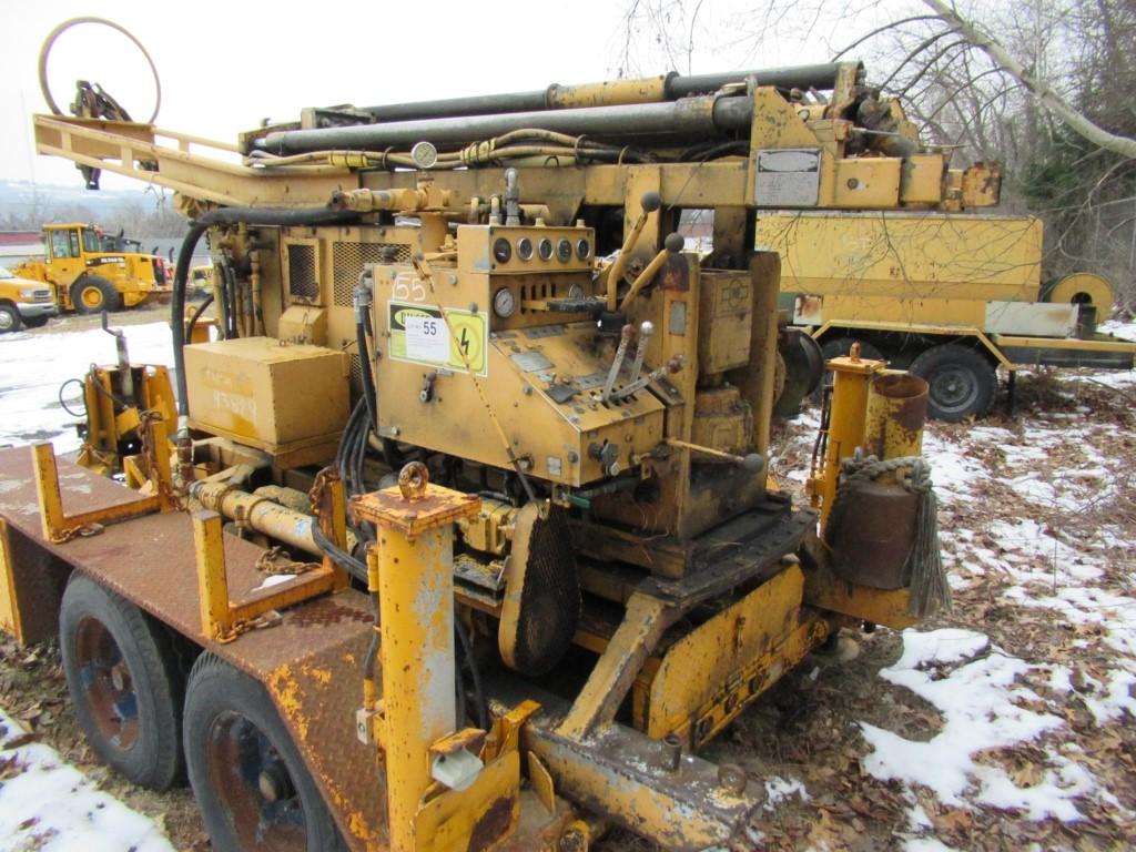 93 CME 45C Drill Rig YW 4 cyl Diesel (Hours: 3;432) No Reg docs; Defects: Body damage; Broken axle s