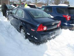 "09 Chevrolet Malibu  4DSD BL 6 cyl  Started with Jump on 2/11/21 AT PB PS R AC PW VIN: 1G1ZG57K0942