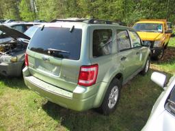 08 Ford Escape   GR 4 cyl  Hybrid; 4X4; Did not Start on 5/13/21 AT PB PS R AC PW VIN: 1FMCU59H78KA1