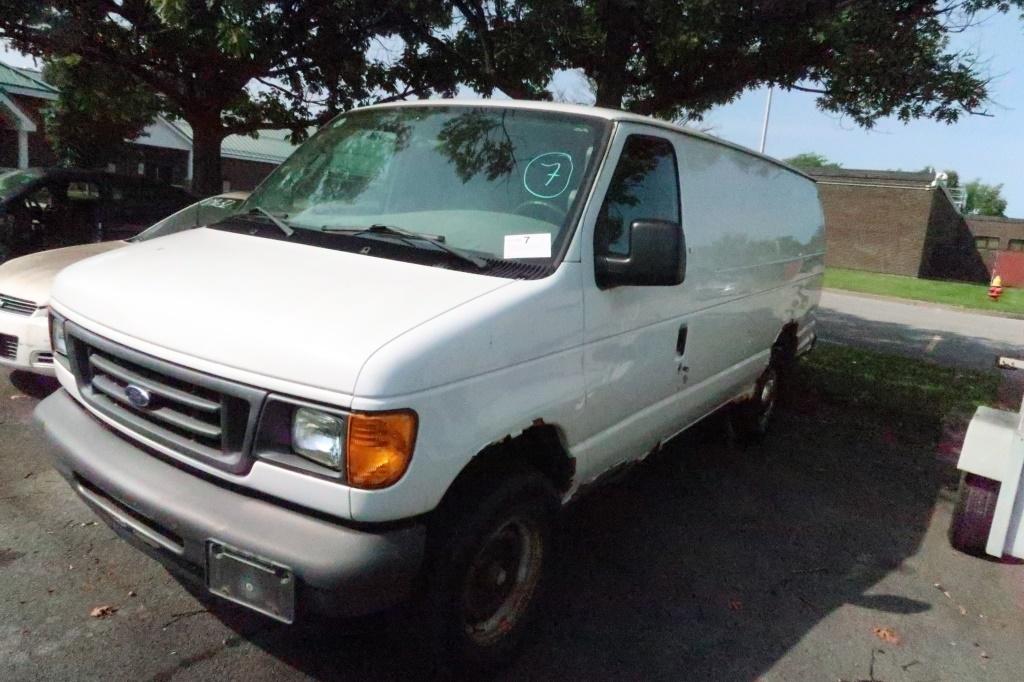 "06 Ford E350  Van WH 8 cyl  Started w Jump on 8/25/21 AT PB PS R AC PW VIN: 1FTSS34LX6HA78448; Defe