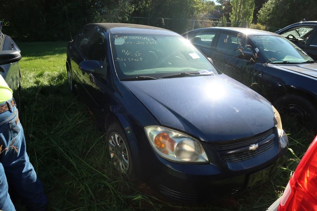 "09 Chevrolet Cobalt  4DSD BL 4 cyl  Did not Start 9/6/21 AT PB PS R AC PW VIN: 1G1AT58H897294957; D