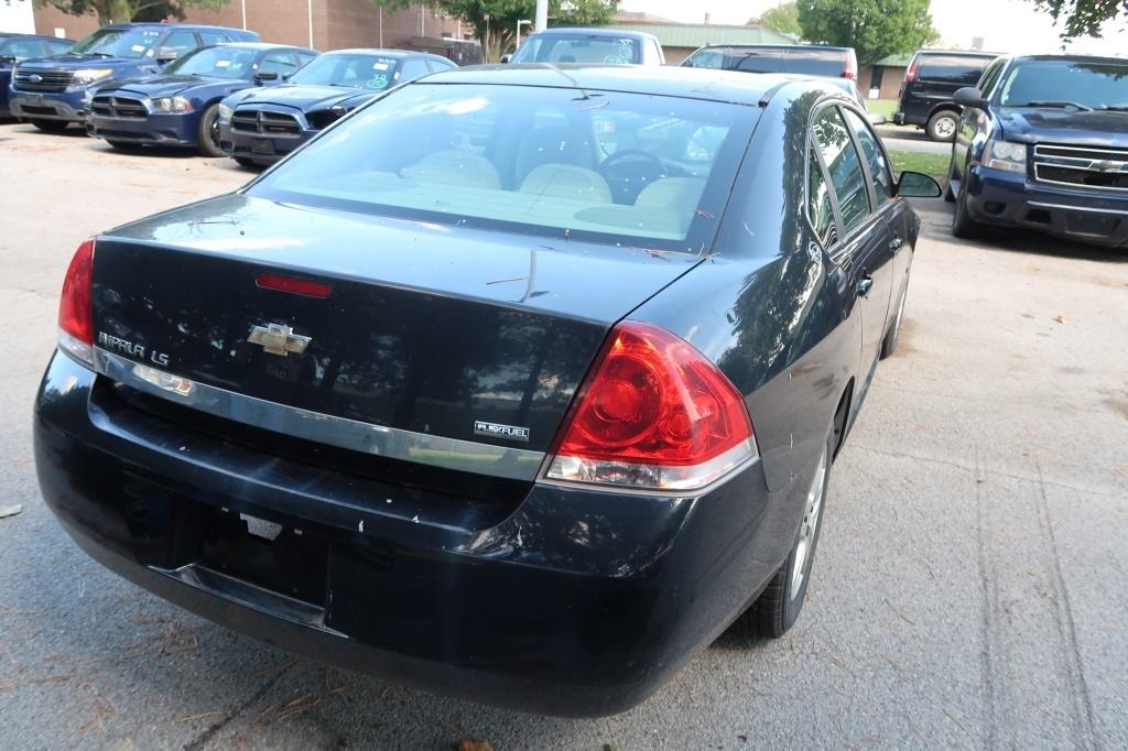 09 Chevrolet Impala  4DSD BK 6 cyl  Started w Jump on 9/8/21 AT PB PS R AC PW VIN: 2G1WB57K591320840