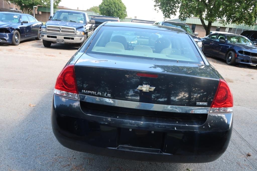 09 Chevrolet Impala  4DSD BK 6 cyl  Started w Jump on 9/8/21 AT PB PS R AC PW VIN: 2G1WB57K591320840