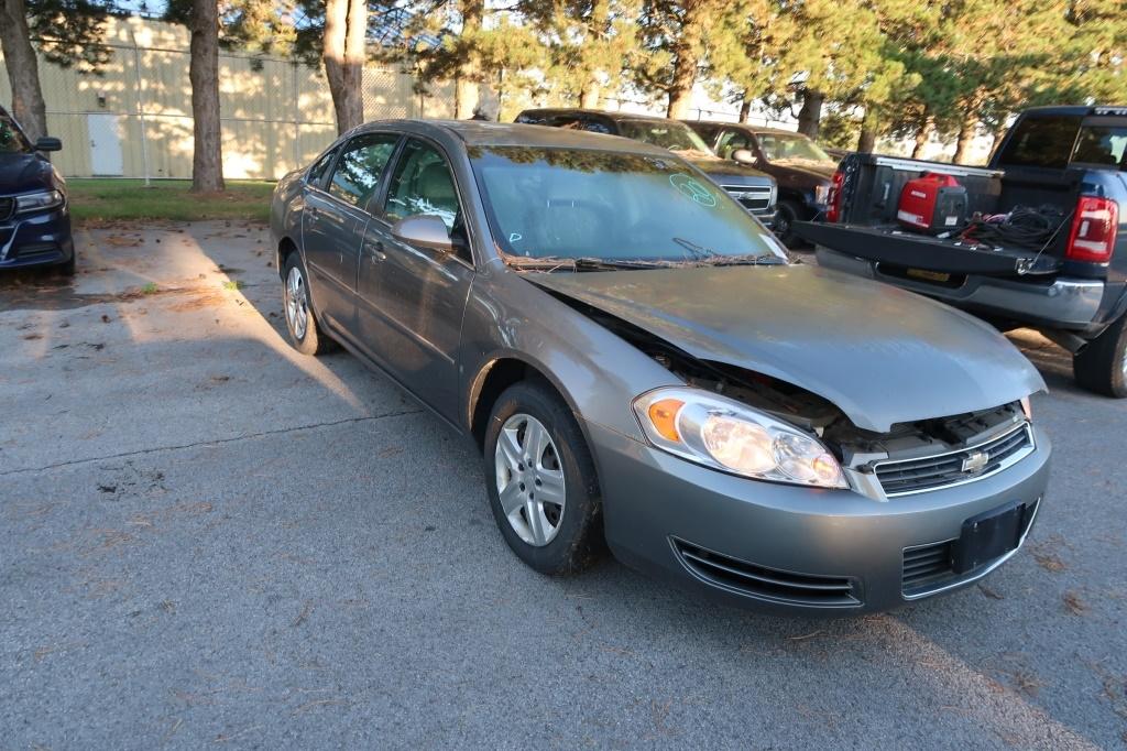 07 Chevrolet Impala  4DSD BK 6 cyl  Started w Jump on 9/8/21 AT PB PS R AC PW VIN: 2G1WB58K479394781