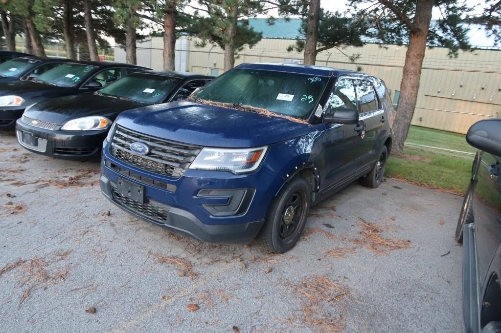 16 Ford Explorer  Subn BL 6 cyl  4X4; Did not Start 9/8/21 AT PB PS R AC PW VIN: 1FM5K8AT0GGC07704; 