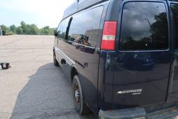 08 Chevrolet G3500 Express  Van BL 8 cyl  Started w Jump on 9/14/21 PB PS R