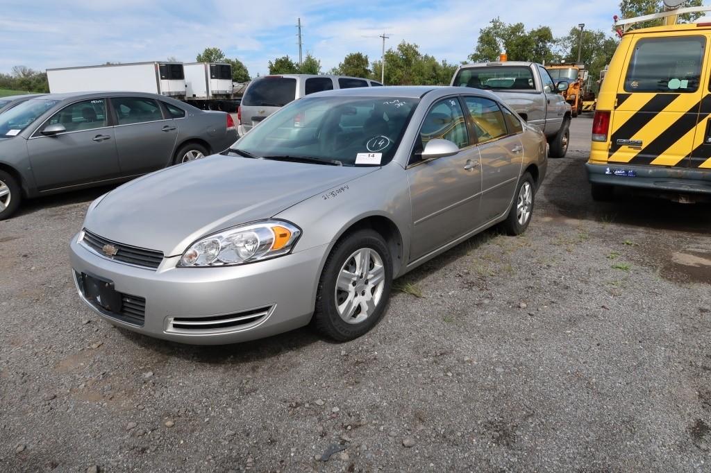 07 Chevrolet Impala  4DSD GY 6 cyl  Did not Start on 9/21/21 AT PB PS R AC PW VIN: 2G1WB58K979355717