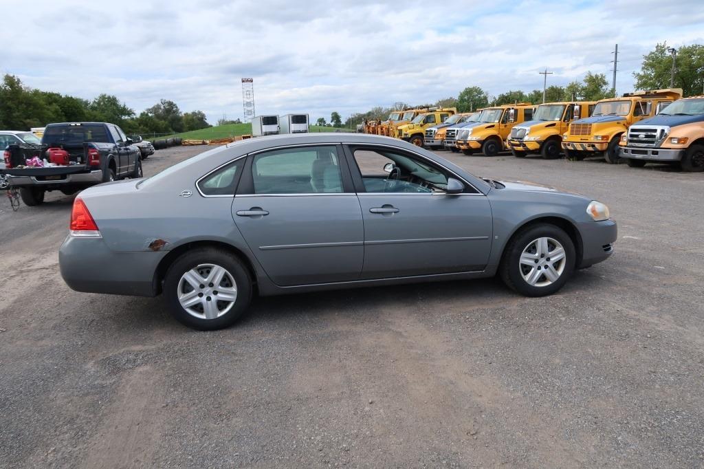 07 Chevrolet Impala  4DSD GY 6 cyl  Started w Jump on 9/21/21 AT PB PS R AC PW VIN: 2G1WB58K57928167