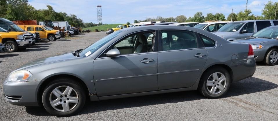 07 Chevrolet Impala  4DSD GY 6 cyl  Started w Jump on 9/21/21 AT PB PS R AC PW VIN: 2G1WB58K87927783