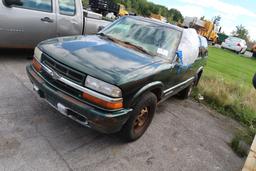 04 Chevrolet Blazer  Subn GR 6 cyl  4X4; Did not Start on 9/28/21 AT PB PS R AC PW VIN: 1GNDT13X64K1