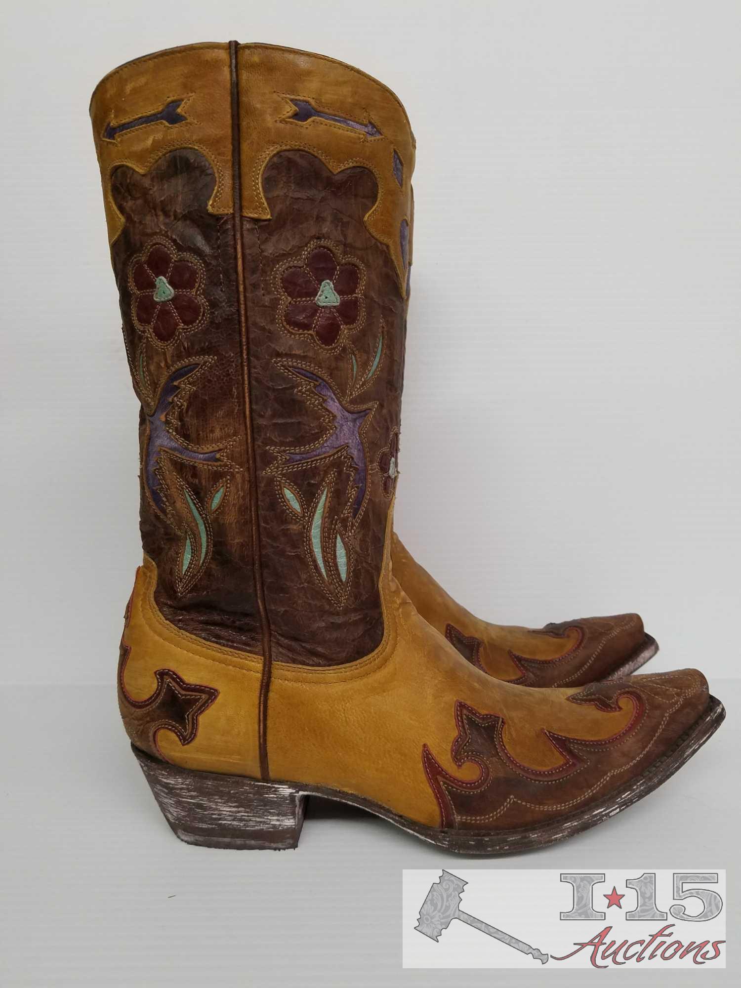 Never worn!! Old Gringo Golondrita 12" Goat Leather size 8.5 women's cowboy boots