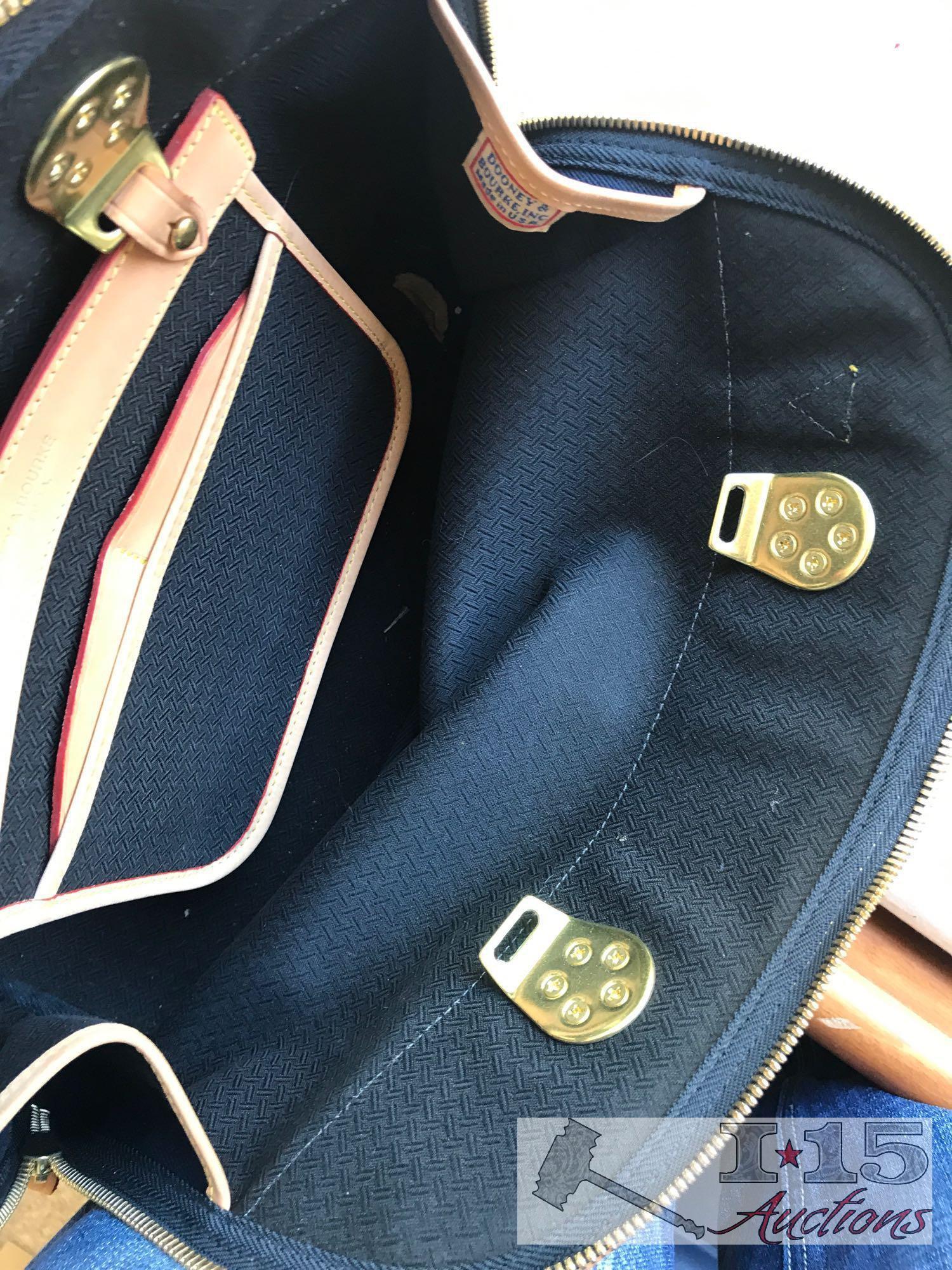 3 Authentic Dooney & Bourke Handbags