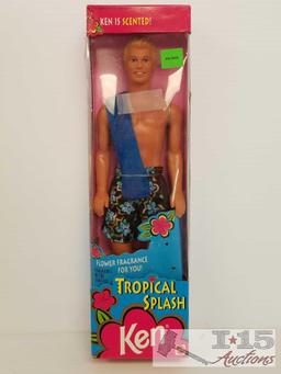 Barbie Tropical Splash Steven and Ken, Gardening Fun Barbie & Kelly Gift Set