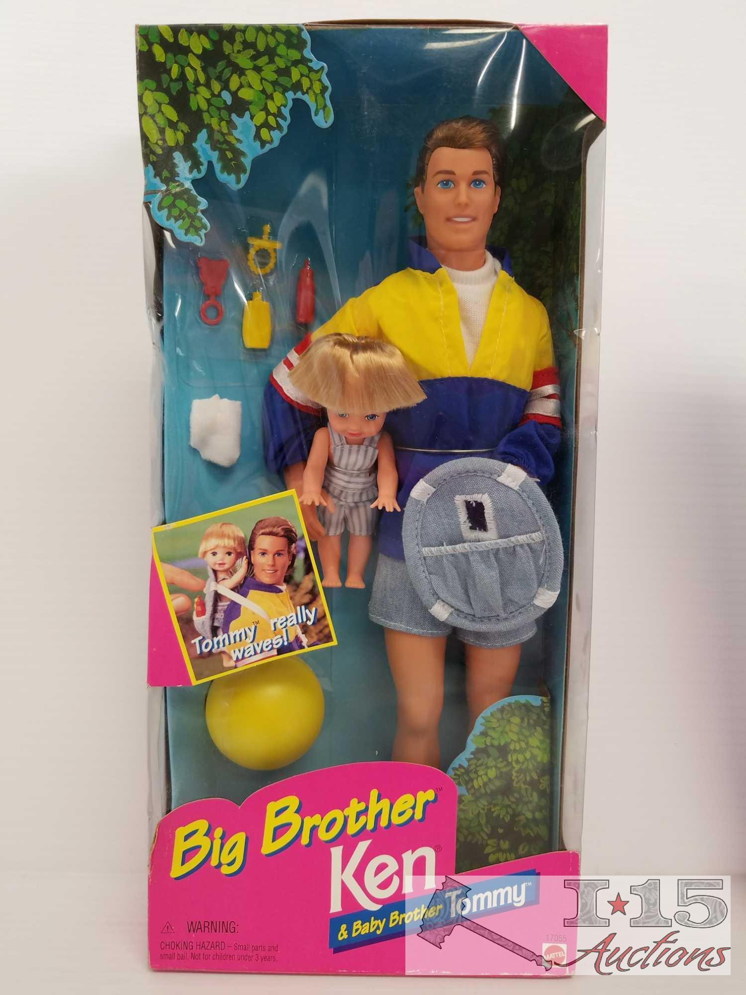 Barbie Big Brother Ken and Baby Brother Tommy, Barbie Cool Sitter Teen Skipper, Little Friends of