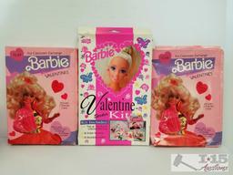 Barbie Collectors Paradise! Valentines, vintage postcards, books, toothbrush, Barbie trading cards,