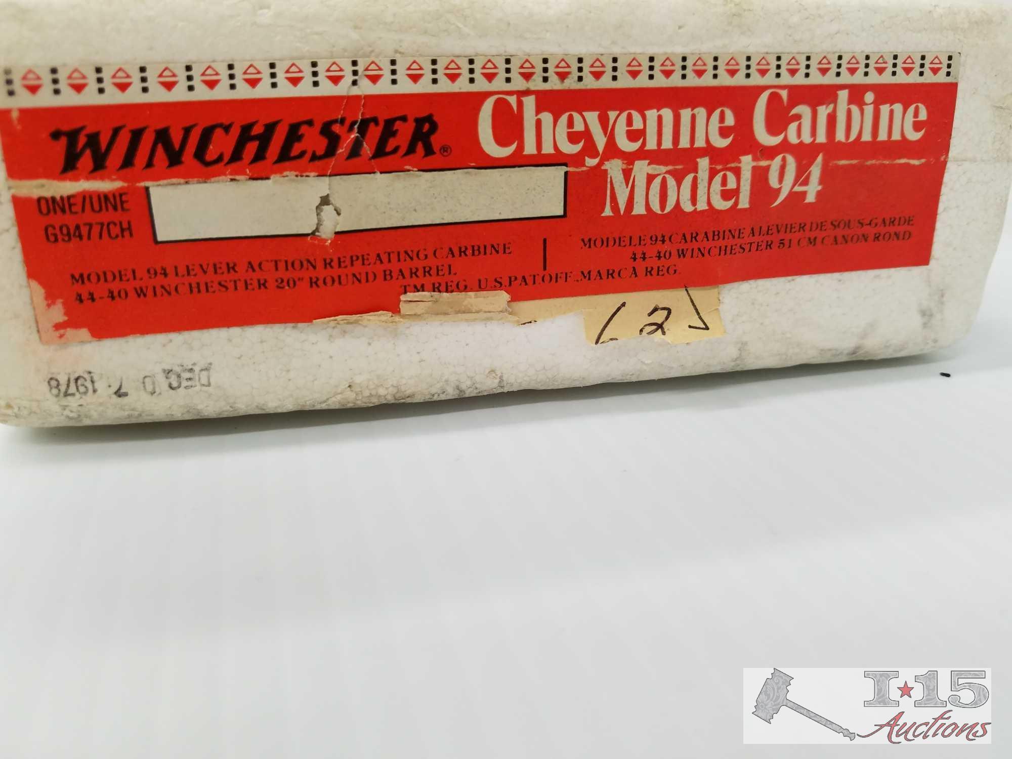 1977 Winchester Model 94 Cheyenne Carbine 44-40 cal.