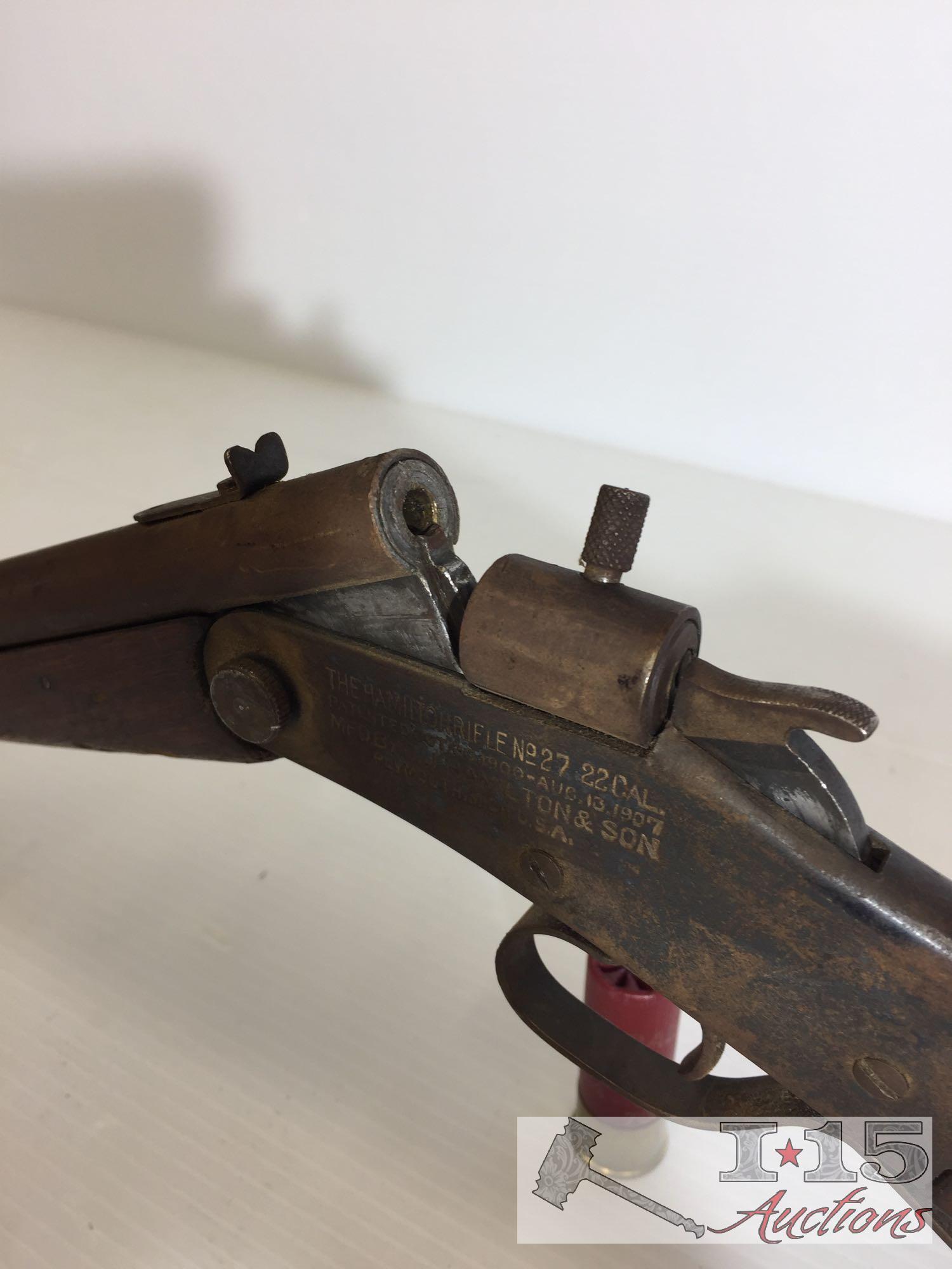 The Hamilton Rifle No. 27 .22cal