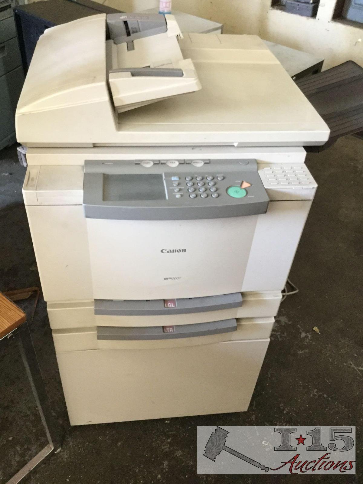 Large working Canon print, copy and fax machine