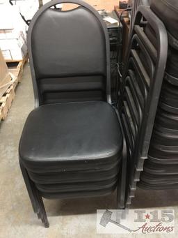 Black chairs with back