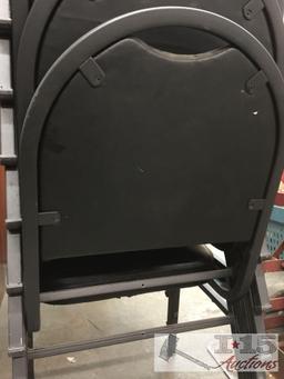 Black chairs with back