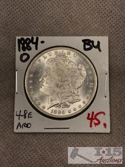 1884-O Morgan Silver Dollar