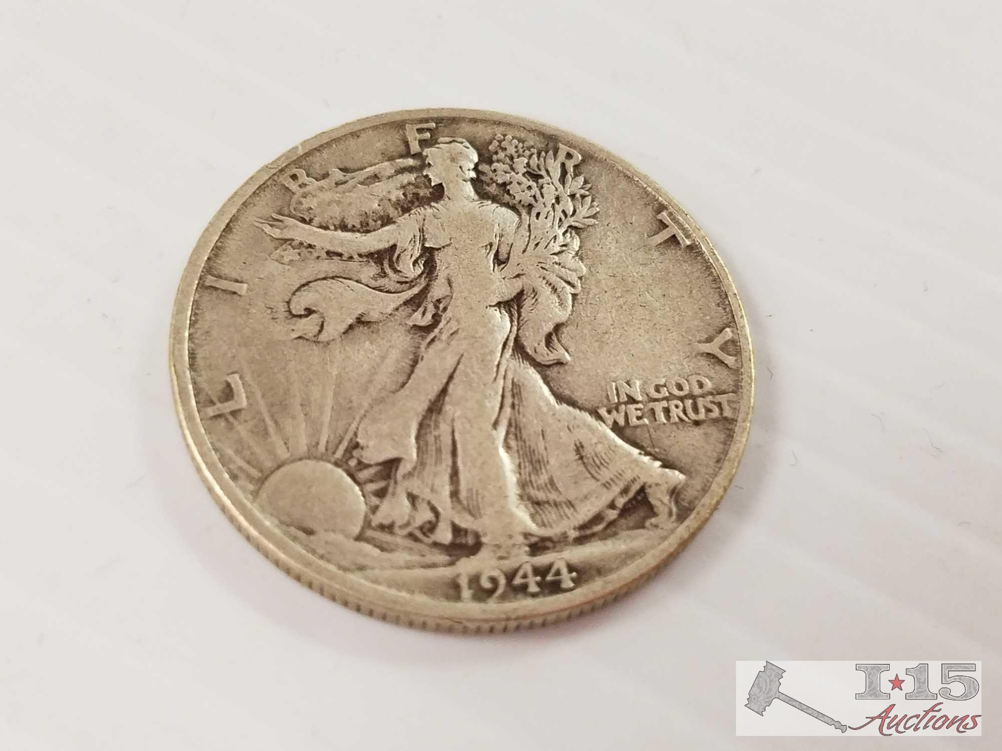 13 Liberty half dollars: 1920 - 1944