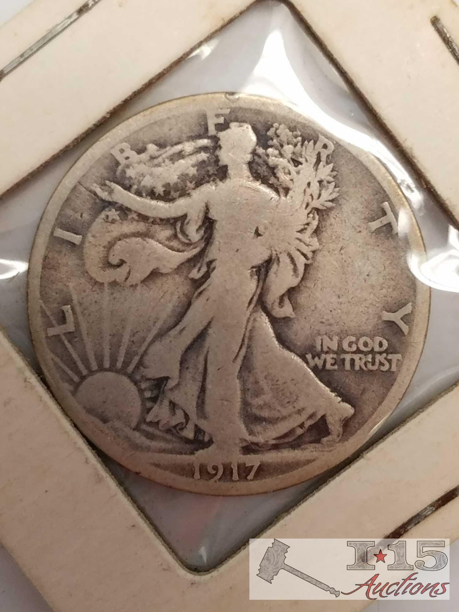 13 Liberty half dollars: 1920 - 1944