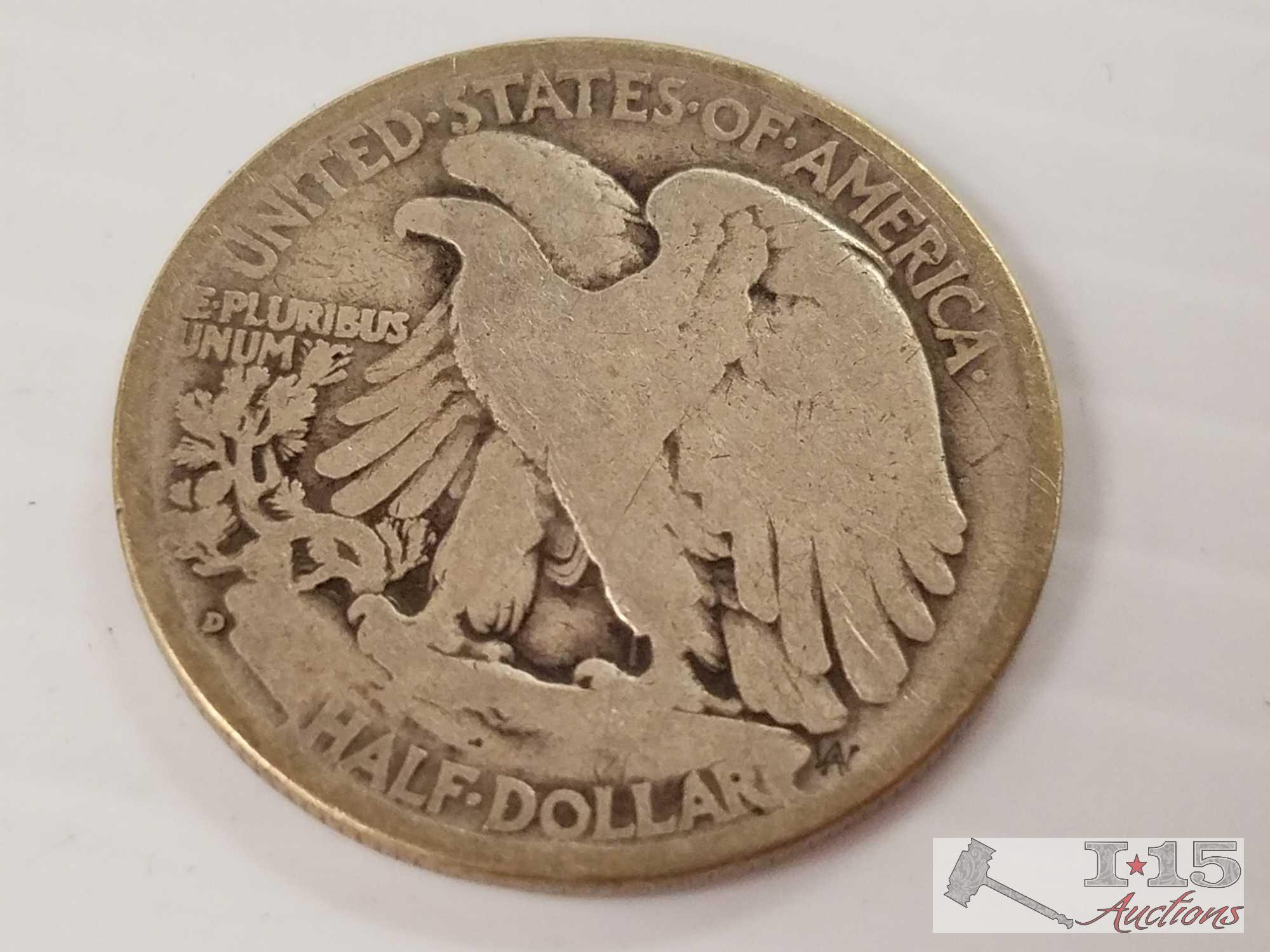 13 Liberty half dollars: 1920 - 1944